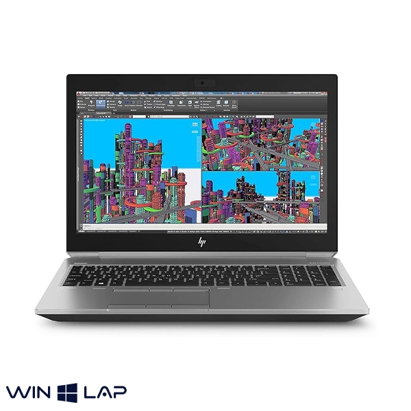 HP مدل Zbook 15 G5 پردازنده (3) نمای رو به رو لپ تاپ